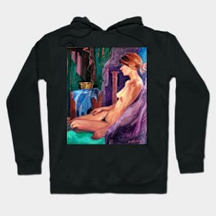 Seated Female Nude ~ oil painting Hoodie